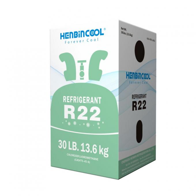 99.99 HCFC 22 chất làm mát 13.6kg 30lb Thép xăng một lần 2