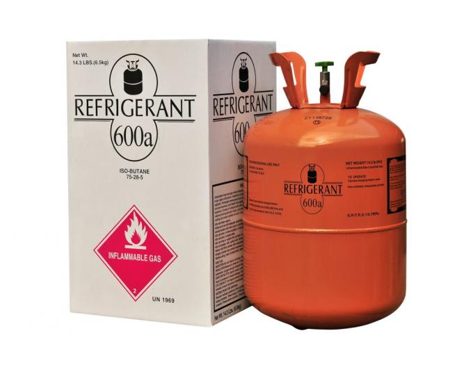 99.99% Isobutane R600A chất làm mát Không mùi 6,5kg R600a Refrigerant 3