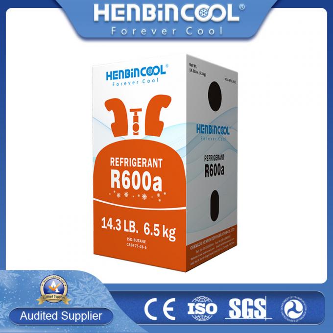 99.99% Isobutane R600A chất làm mát Không mùi 6,5kg R600a Refrigerant 2